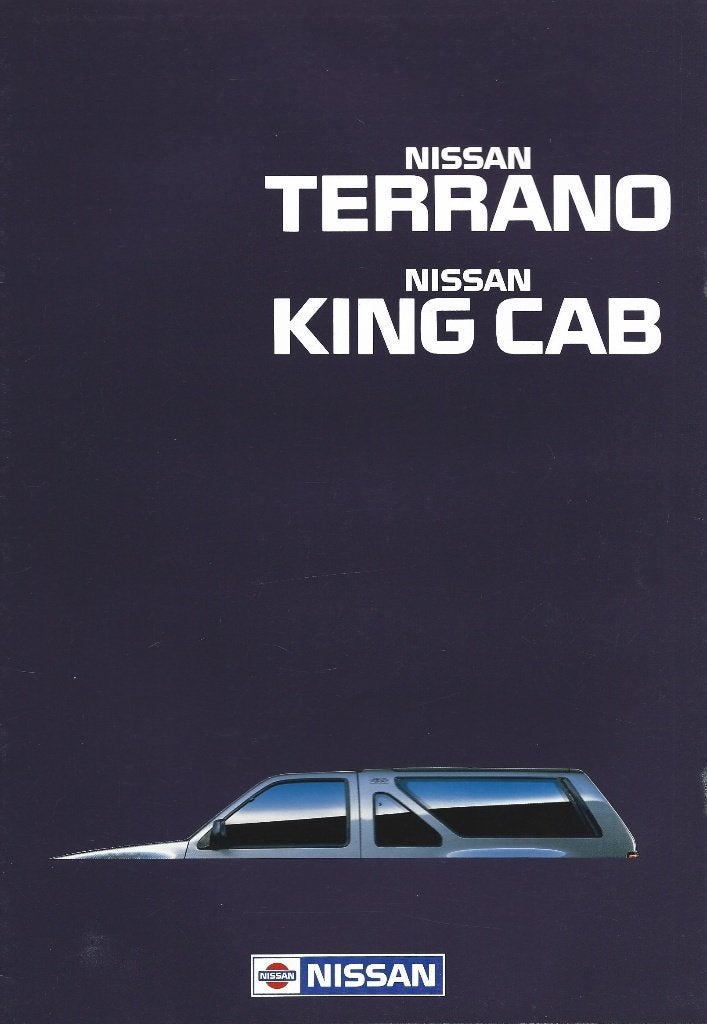 Folder Nissan Terrano en King Cab 1988, Ophalen of Verzenden, Zo goed als nieuw, Nissan