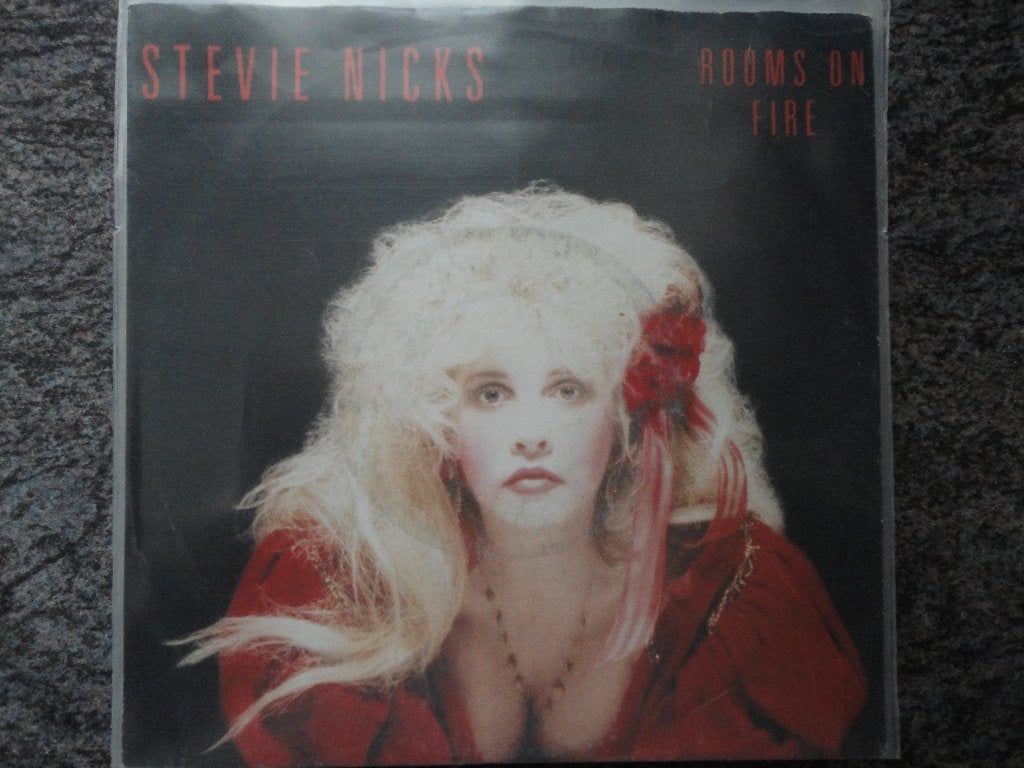 Stevie Nicks - Rooms on fire Germany 1989 FH, Gebruikt, Fotohoes, 7 inch, Ophalen of Verzenden