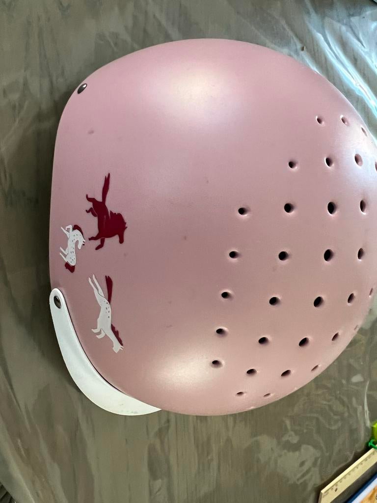 Roze paardrijcap Decathlon maat S (52-55 cm), Ophalen, Gebruikt, S, Meisje