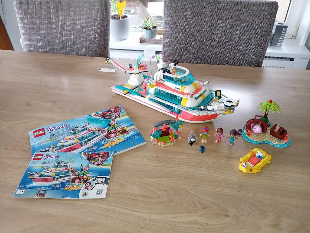 Lego friends reddingsboot  41381, Ophalen, Zo goed als nieuw, Complete set