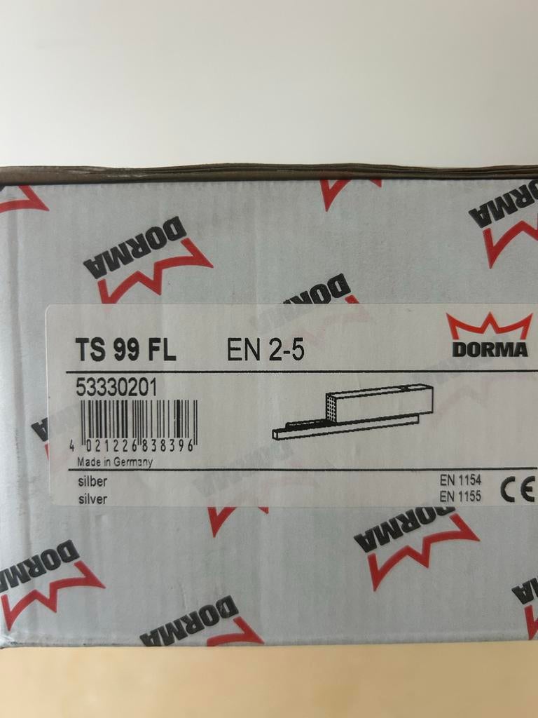 Dorma TS 99 FL Deurdranger - Nieuw in doos, Ophalen of Verzenden, Nieuw, Metaal, Overige typen