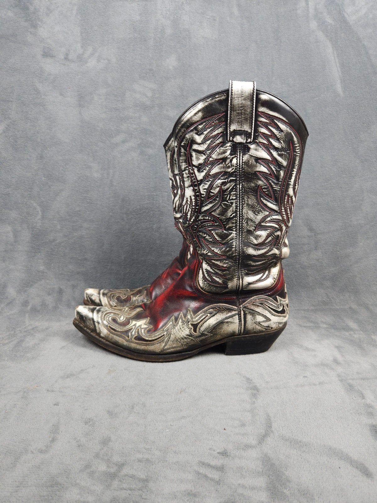 Sendra Cowboy Laarzen 44 Zilver Rood Leer Boots 3241

Staat:, Sendra, ., Wit, Boots
