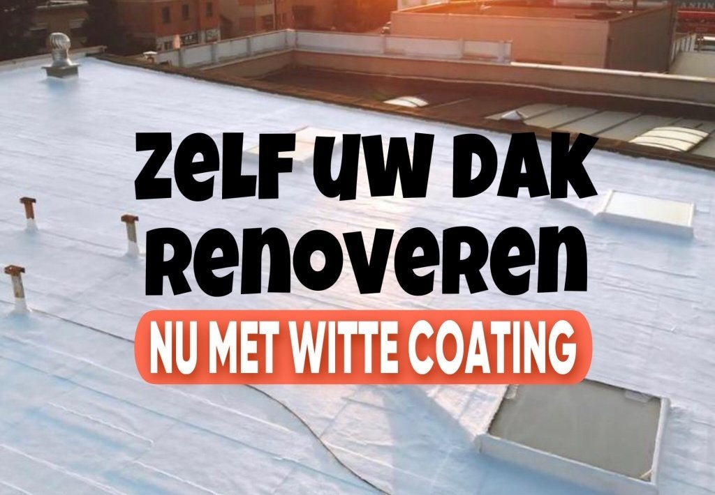 100% Witte Dakcoating -  Elastodek vanaf €14,50/L excl.btw, Ophalen, Overige materialen, Overige kleuren, Overige typen
