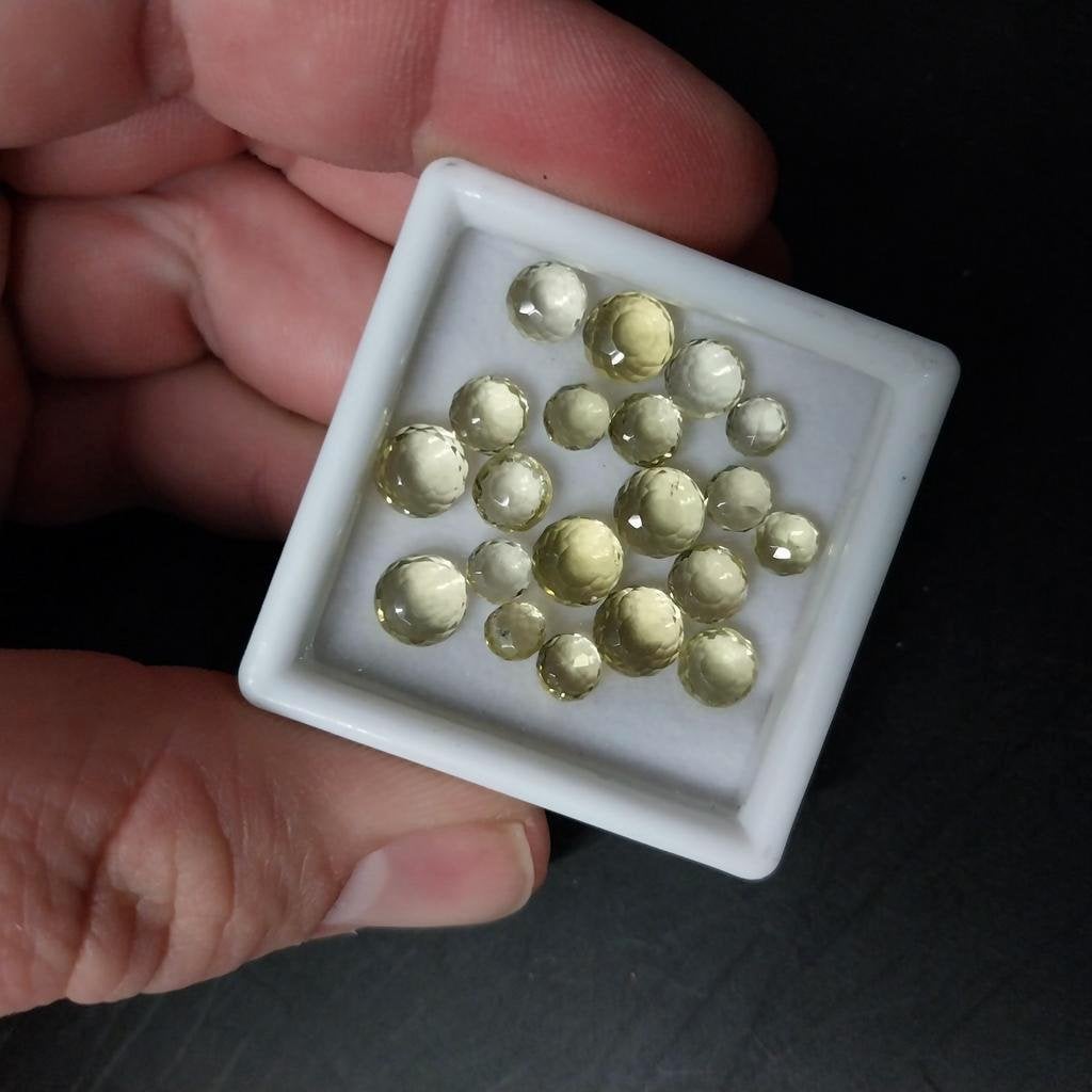 Dubbel checker geslepen citrien, Ophalen of Verzenden