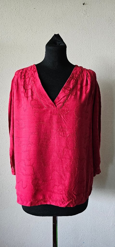 Fabiene Chapot Rode Blouse maat s (22725), Kleding | Dames, Blouses en Tunieken, Ophalen of Verzenden, Maat 36 (S), Gedragen, Rood