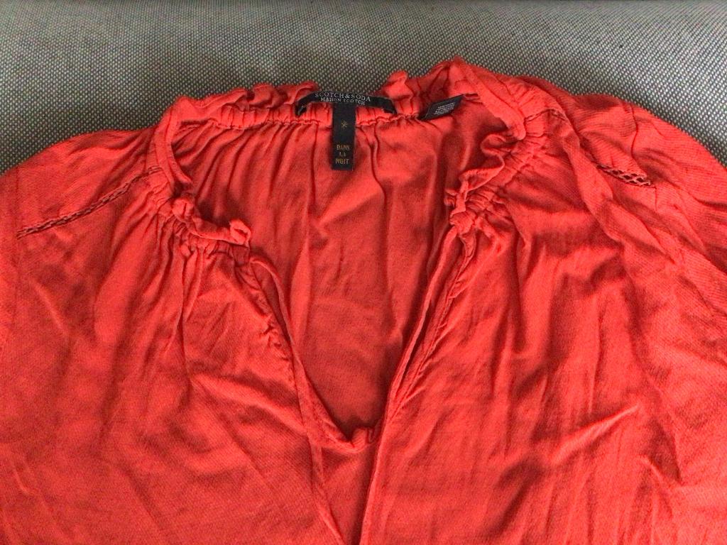 Scotch en soda.  Rode dames blouse maat S, Ophalen, Zo goed als nieuw, Maat 36 (S), Rood