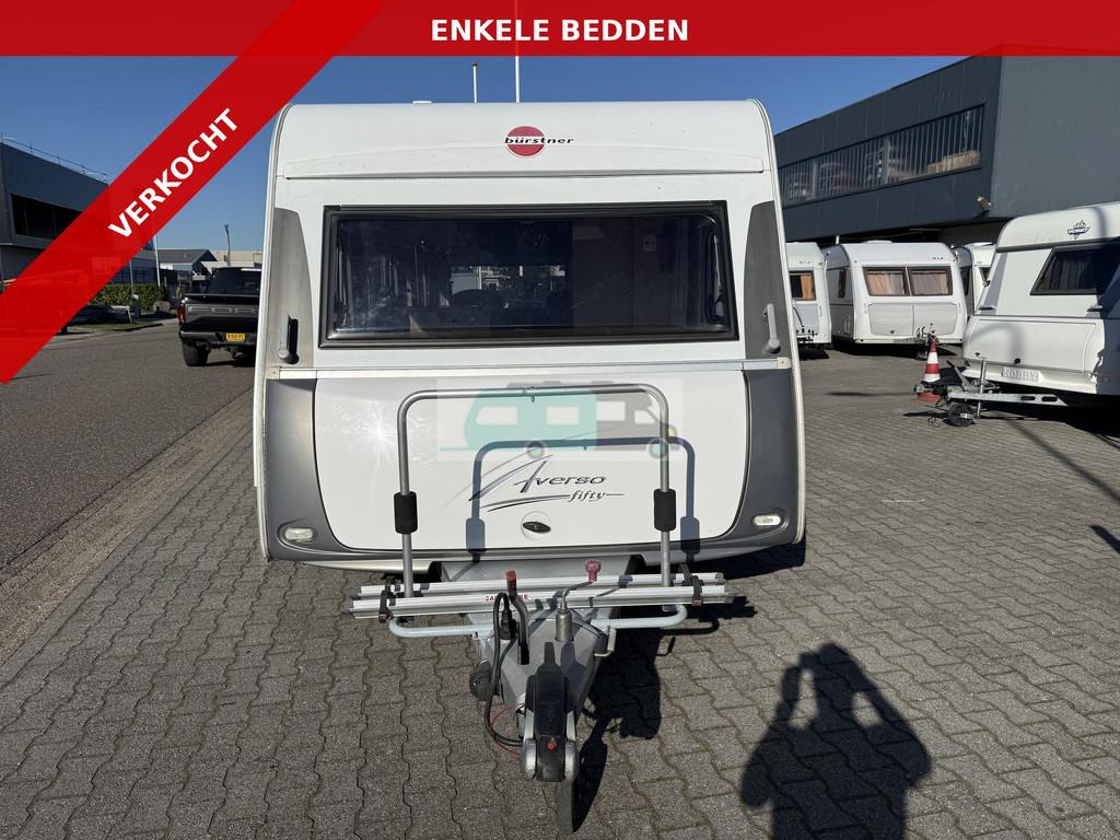 Bürstner AVERSO fifty 500 TL Enkele bedden, Mover, luifel U, Caravans en Kamperen, Caravans, Overige merken, 7 tot 8 meter, Bedrijf