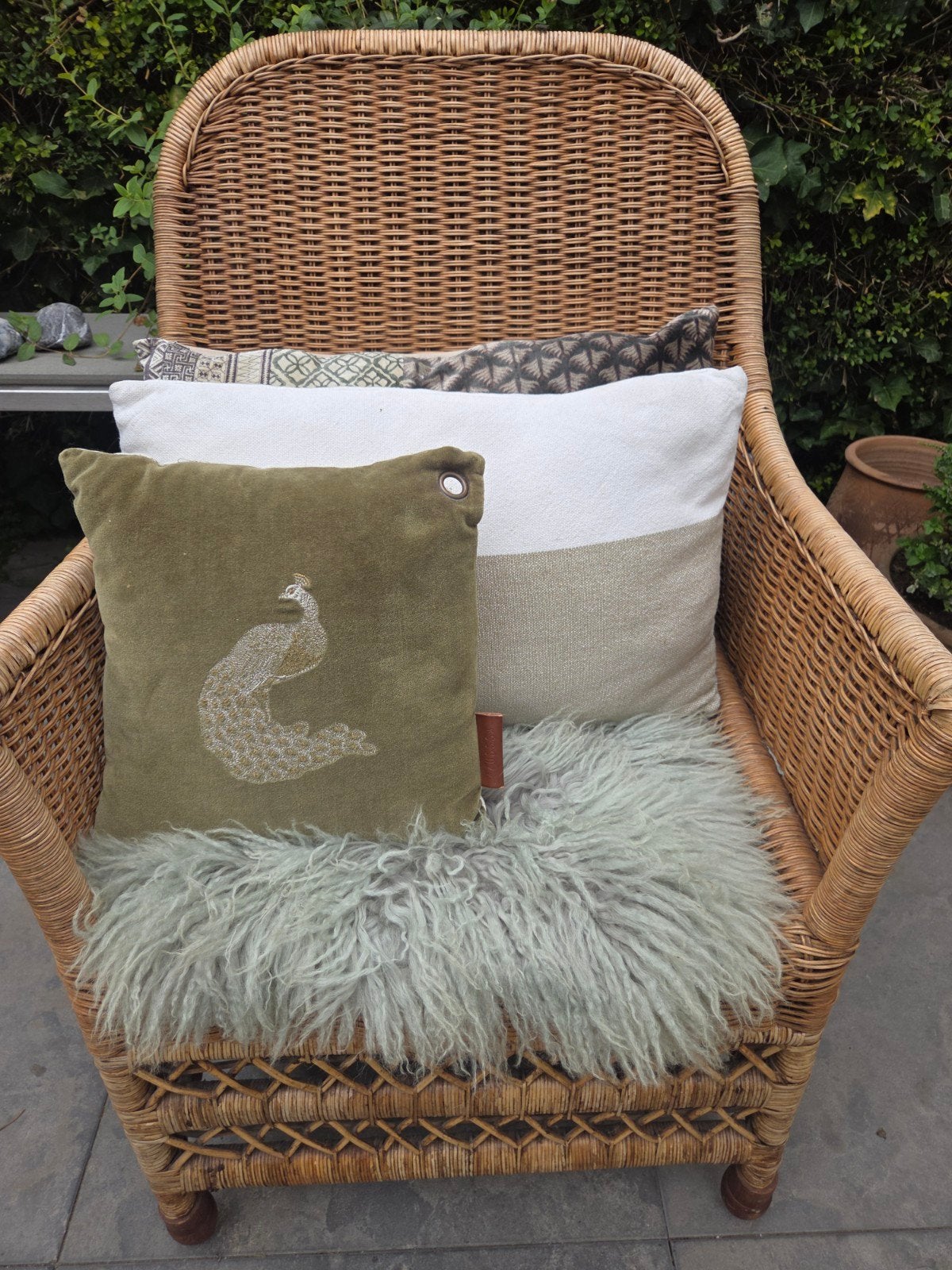 Rieten stoel Empire igst, Huis en Inrichting, Stoelen, Ophalen, Gebruikt, Bruin, Riet of Rotan