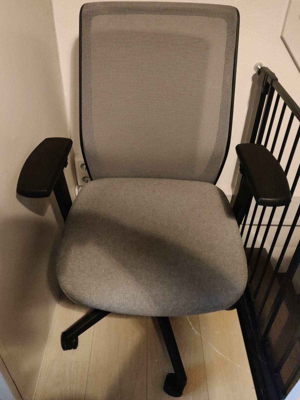 Bureaustoel BENS 837-Ergo-4 Grijs - Zo goed als nieuw, Huis en Inrichting, Bureaustoelen, Zo goed als nieuw, Bureaustoel, Grijs