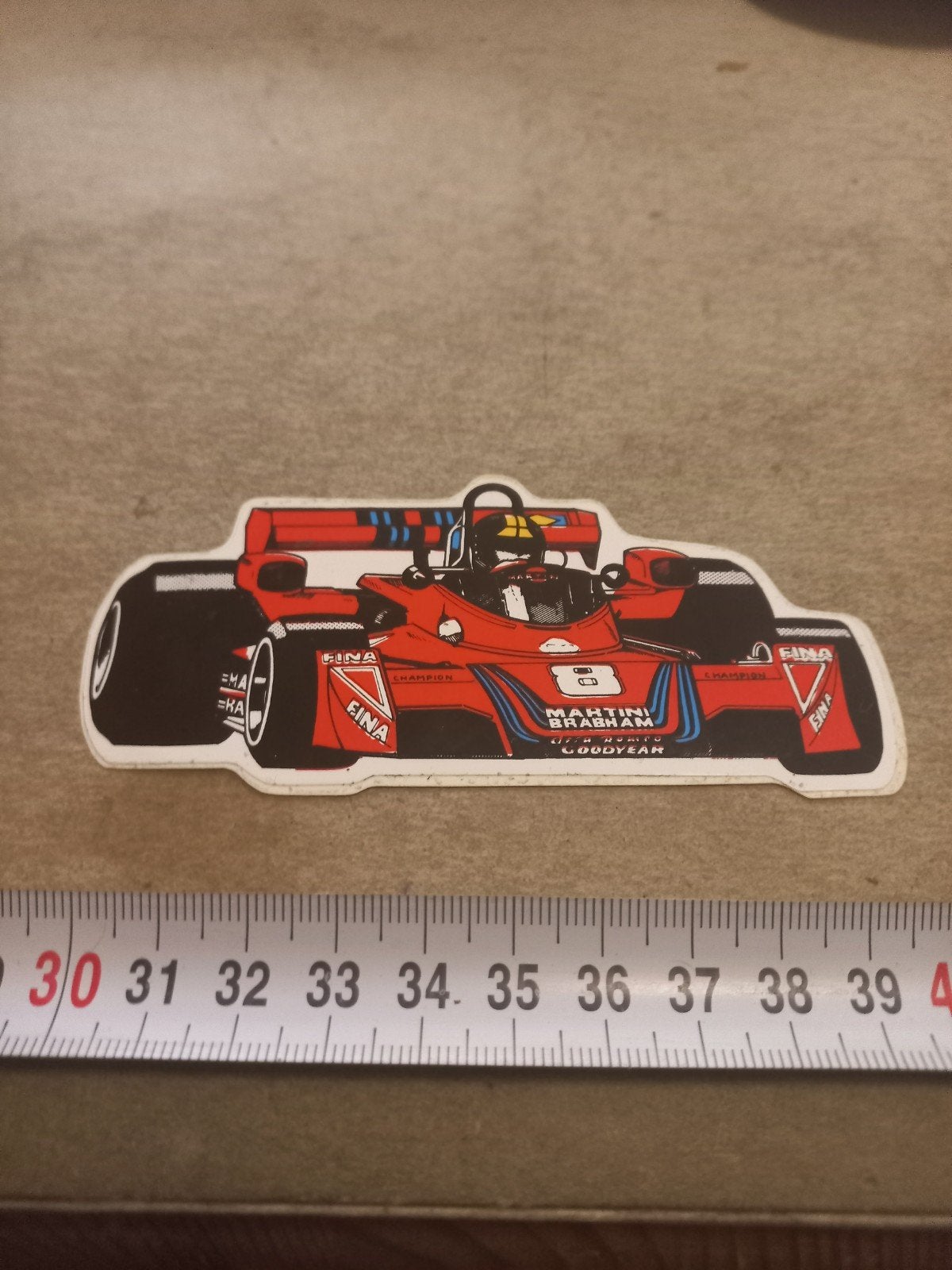 Vintage Martini Brabham F1 Sticker - Zeldzaam Verzamelobject, Ophalen of Verzenden