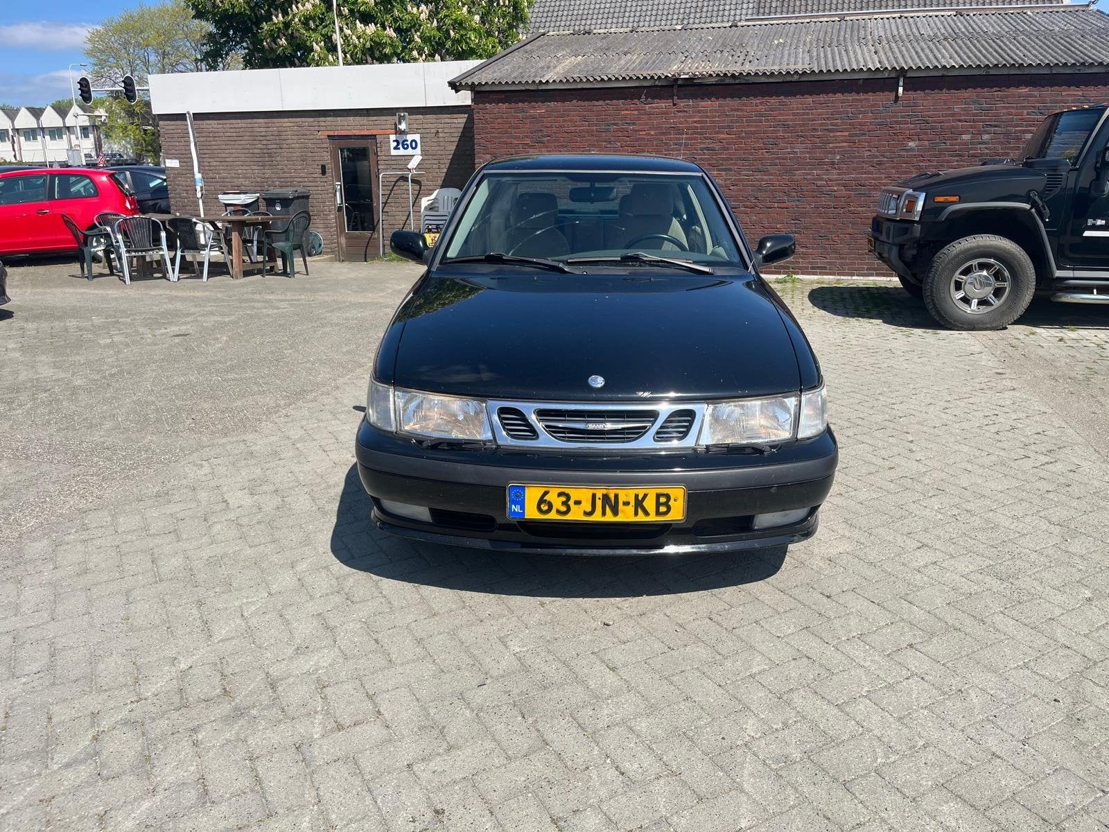 Saab 9-3 2.0t ecc elec ramen lm velgen zo mee (bj 2002), Auto's, Voorwielaandrijving, Stof, Beige, 4 cilinders