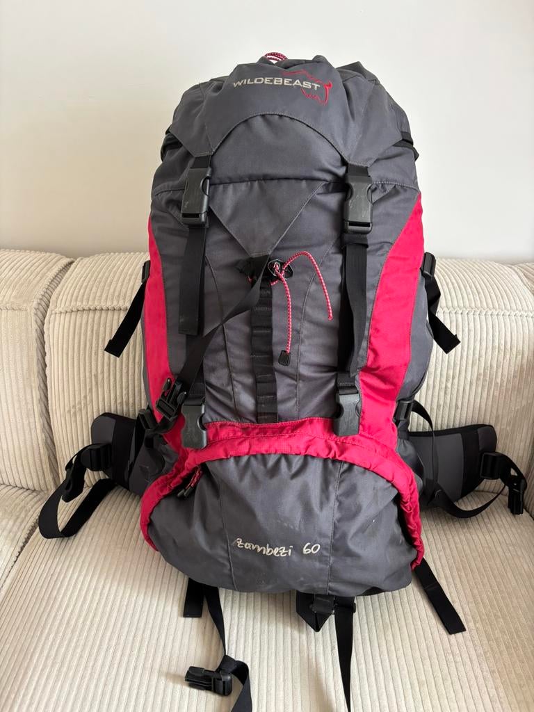 Backpack Wildebeast 60 liter, Ophalen of Verzenden, Gebruikt, Rugzak