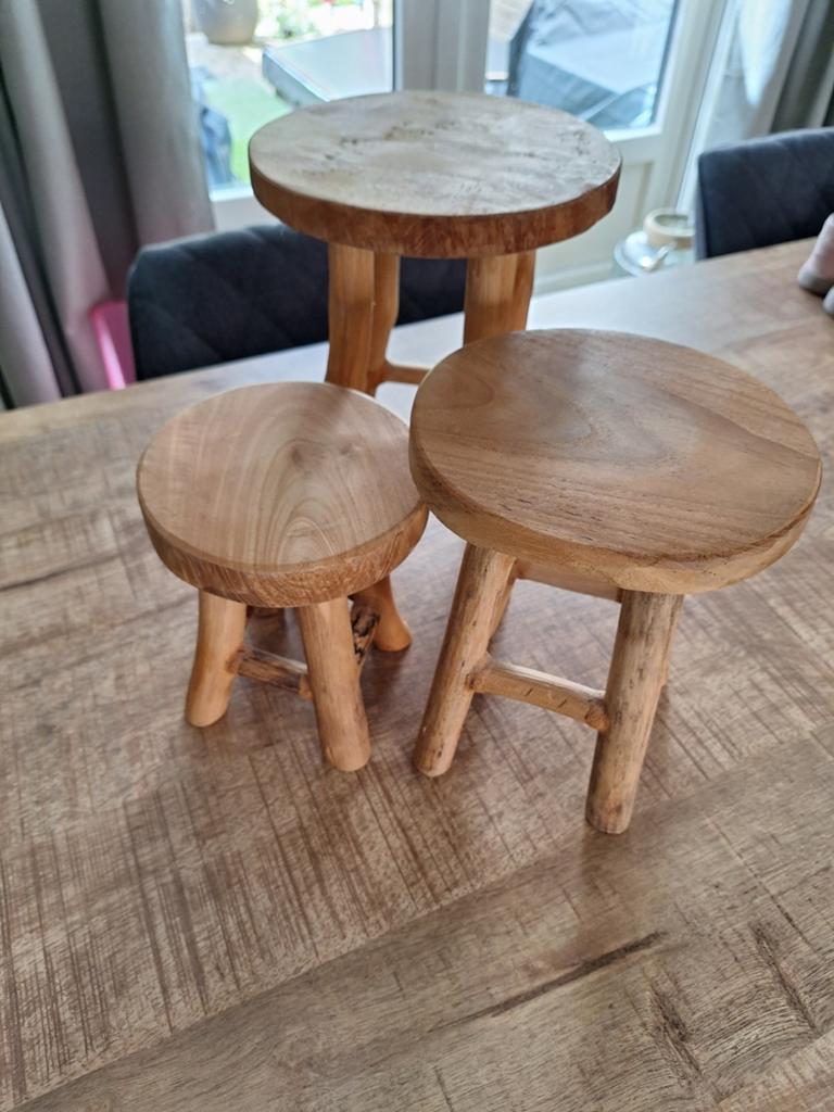 Decoratie krukjes, Ophalen