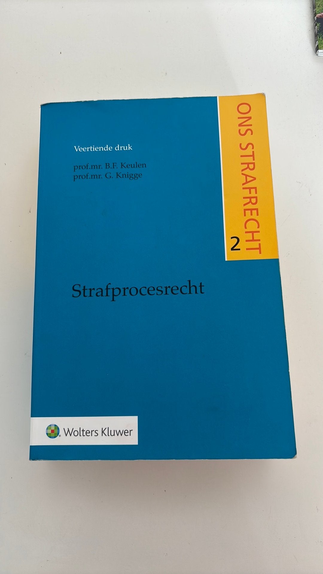 Strafprocesrecht, Ophalen of Verzenden, Zo goed als nieuw