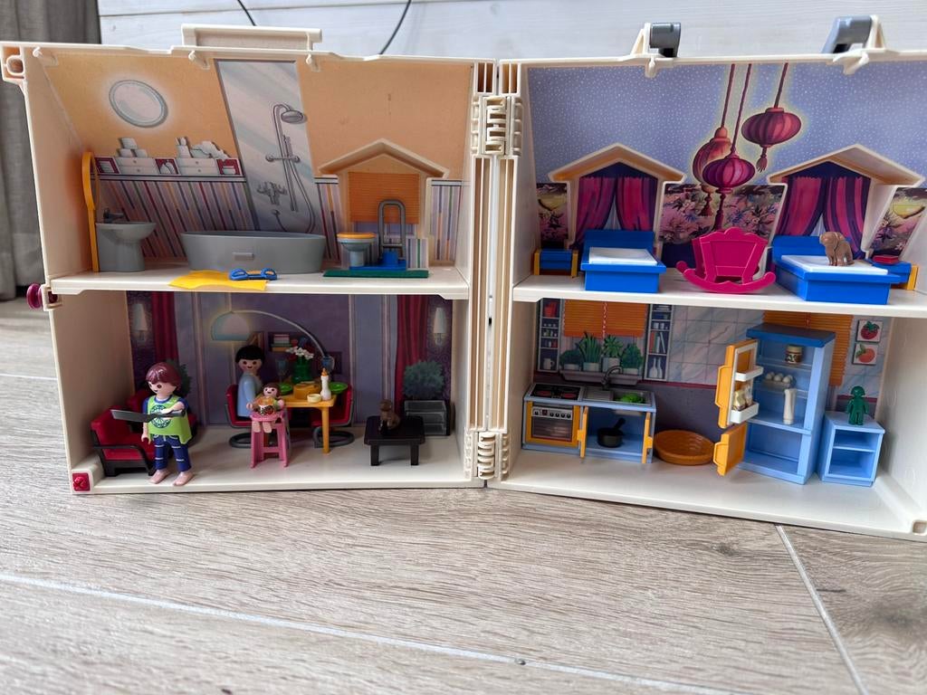 Playmobil 5167 meeneem poppenhuis compleet, Ophalen of Verzenden, Zo goed als nieuw, Complete set