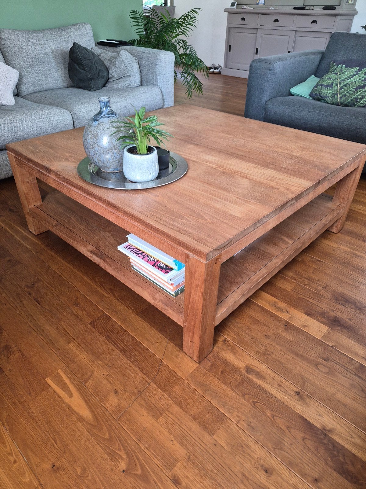 Salontafel teakhout, Huis en Inrichting, Ophalen, Gebruikt, 5 – 50, 100 tot 150 cm