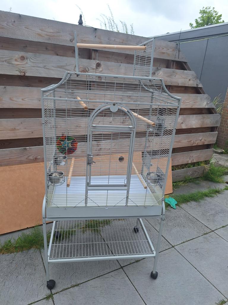 Vogelkooi, Ophalen of Verzenden, Zo goed als nieuw, Metaal, Vogelkooi