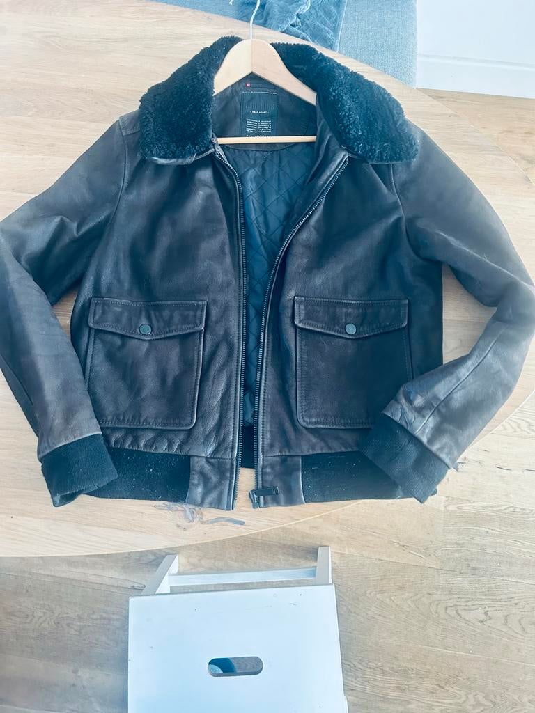 Redskins pilot bomber jacket, Ophalen of Verzenden, Gedragen, Maat 56/58 (XL), Bruin