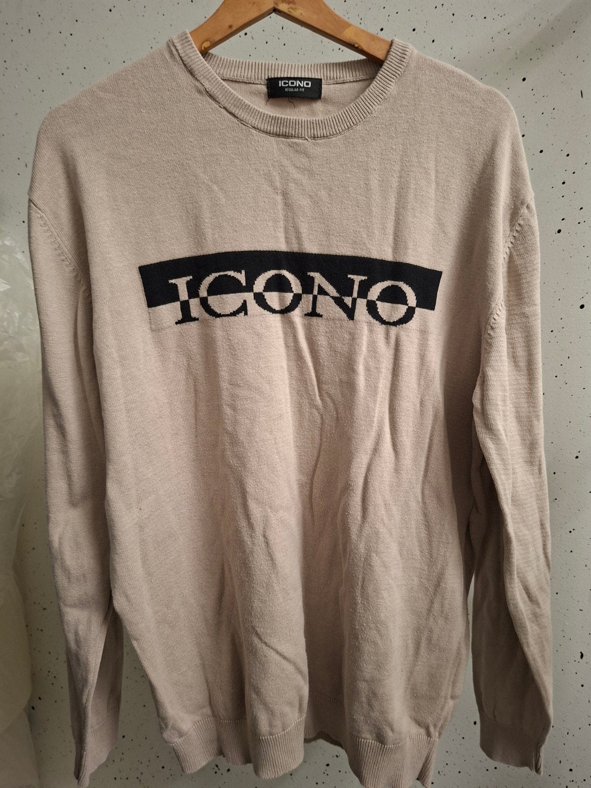 Icono Regular Fit Trui Maat XXL Oksel 58cm, Beige, Overige maten, Ophalen of Verzenden, Icono
