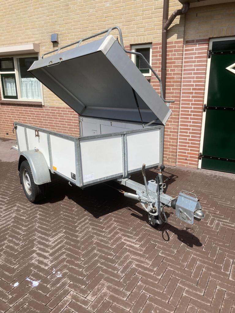 Saris Aanhanger bagagewagen met deksel, Auto diversen, Aanhangers en Bagagewagens, Ophalen, Gebruikt