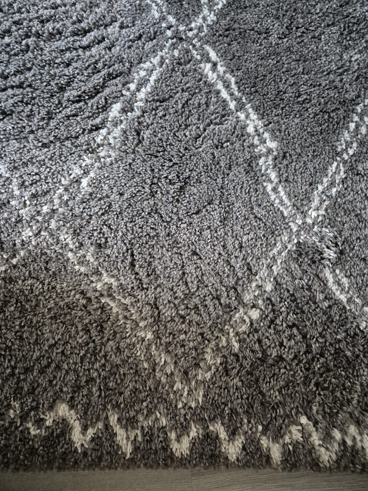 Vloerkleed grijs ecru 1.60 x 2.30, Ophalen, 150 tot 200 cm, 200 cm of meer, Zo goed als nieuw
