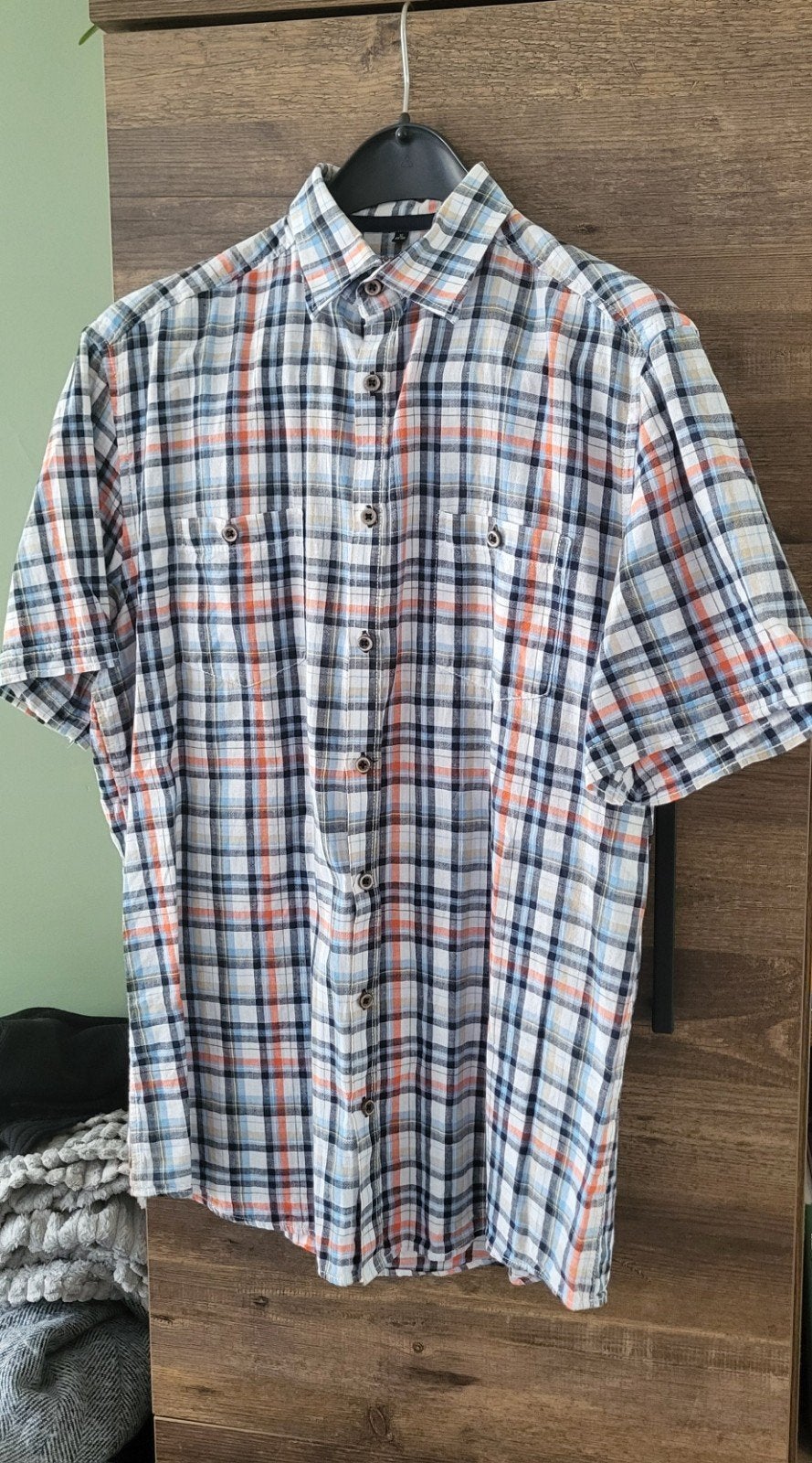 Bexleys Man geruit overhemd Maat M 39/40, Blauw, Bexleys Man, Zo goed als nieuw, Halswijdte 39/40 (M)