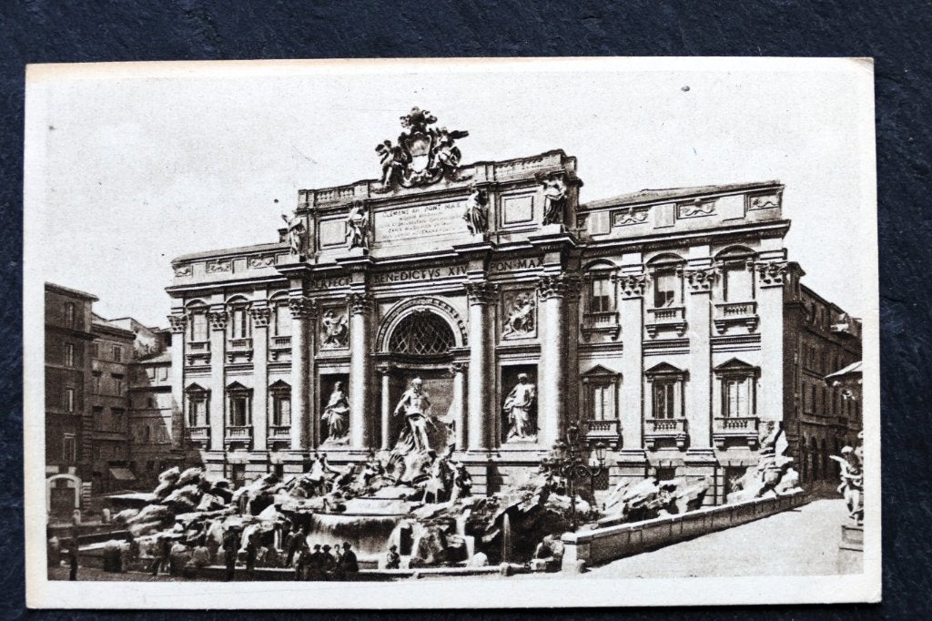 Rome, Fontana di Trevi, 1933, Italie, Verzamelen, Ansichtkaarten | Buitenland, Verzenden, 1920 tot 1940, Gelopen, Italië