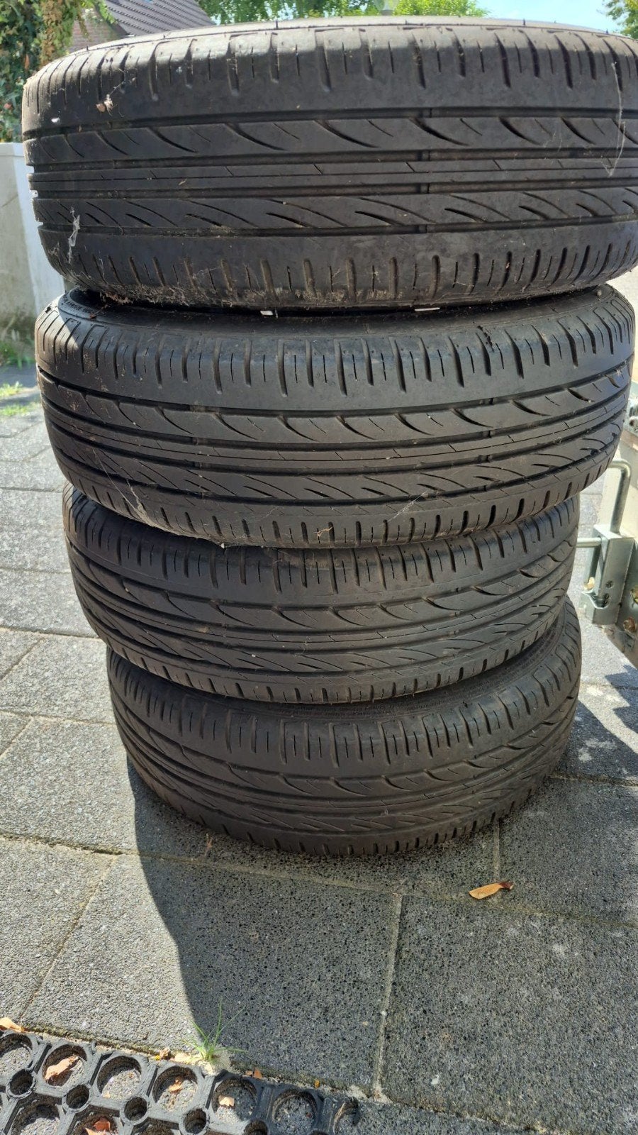 Gebruikte zomerbanden 175/65R14 82H op stalen velgen, Auto-onderdelen, Ophalen, 14 inch, Gebruikt, 175 mm