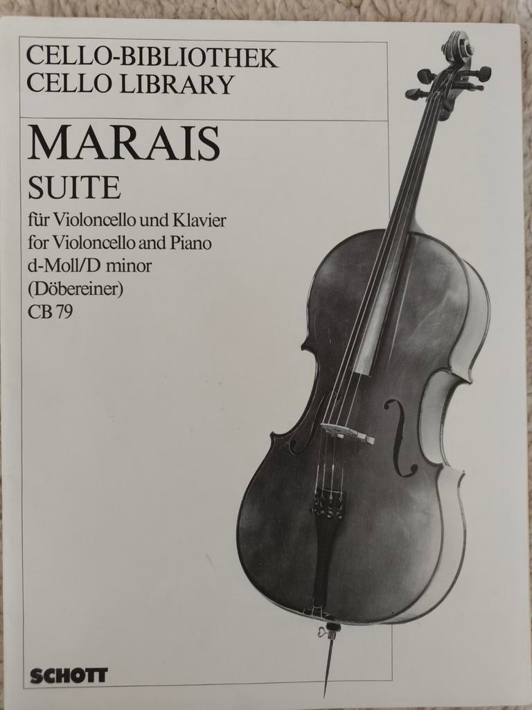 Marin Marais Suite voor Cello en Piano (Schott), Muziek en Instrumenten, Bladmuziek, Ophalen of Verzenden