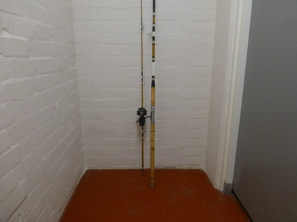 Werphengel met Molen - Compleet en Gebruikt, Ophalen, Gebruikt, Complete hengel
