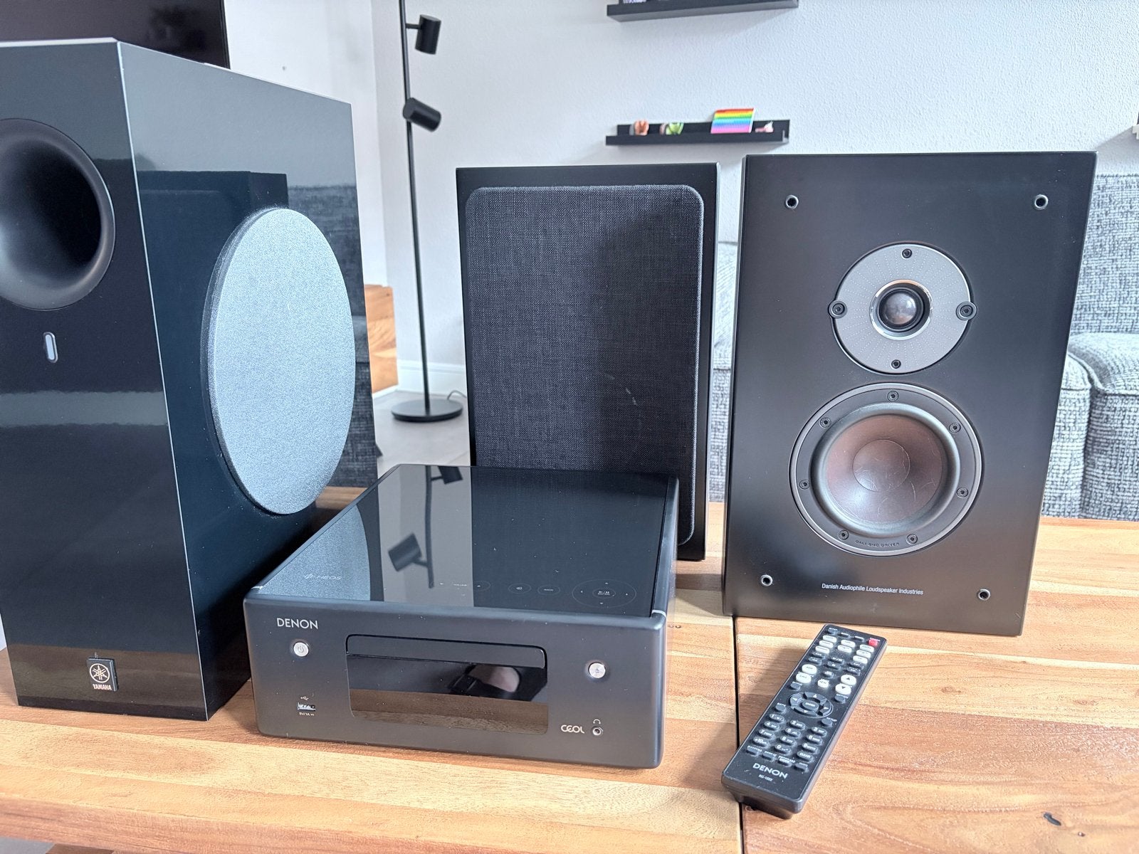 Denon Heos Ceol N10 met Dali Oberon on-wall en Yamaha sub, Ophalen, Gebruikt, Denon, Microset