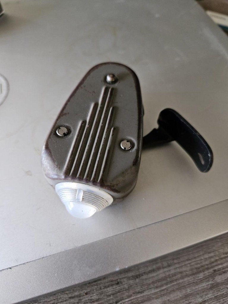 Vintage Philips WW 2 knijpkat lamp - Made in Holland, Ophalen of Verzenden