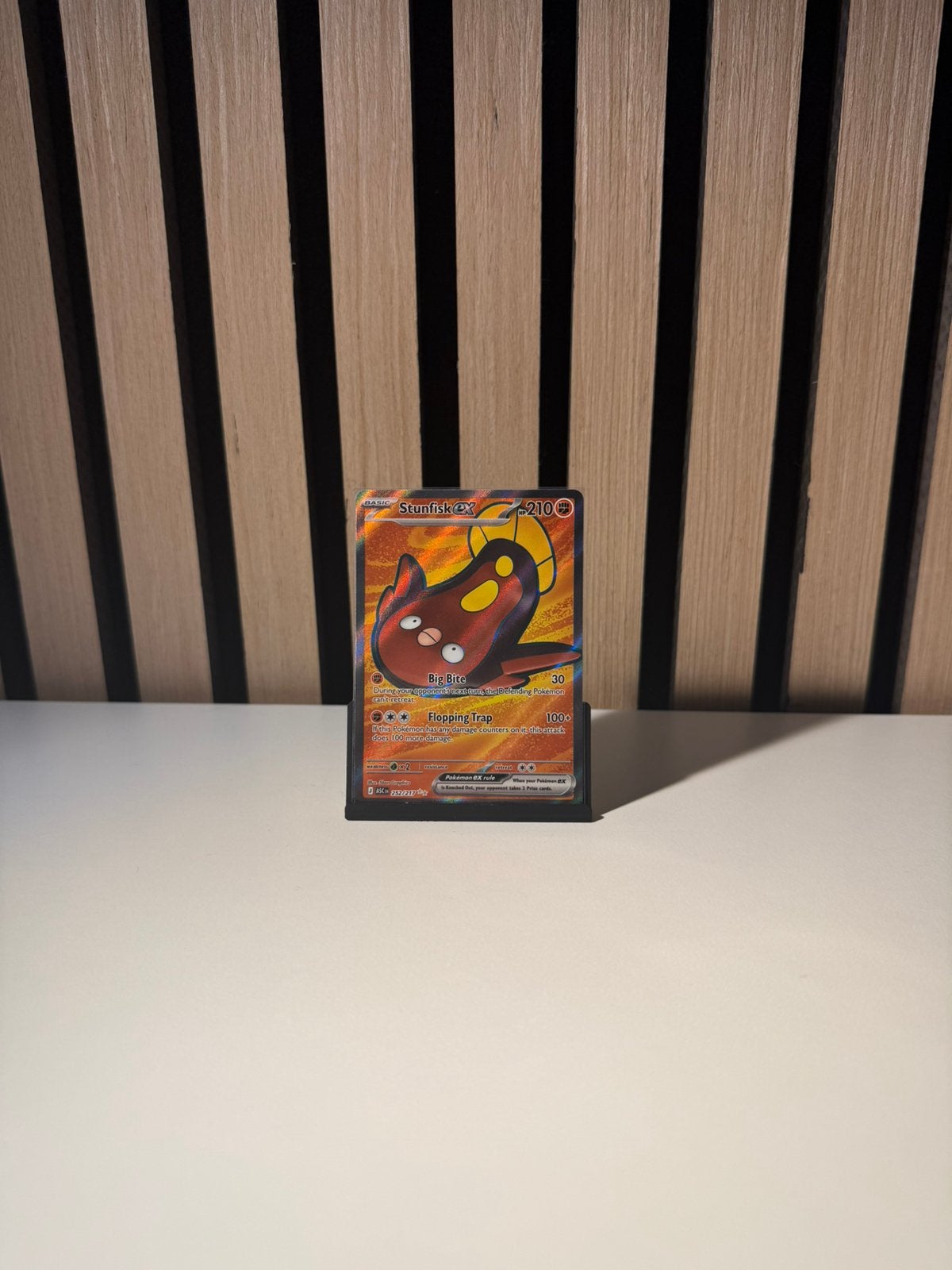 Stunfisk ex 252/217 – Ascended Heroes – Pokémon kaart, Ophalen of Verzenden, Zo goed als nieuw