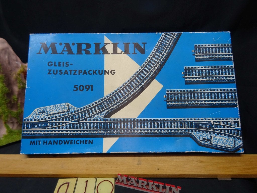 410=Marklin 5091 set met rails voor uitbreiding.179, Wisselstroom, Gebruikt, Wagon, Ophalen of Verzenden