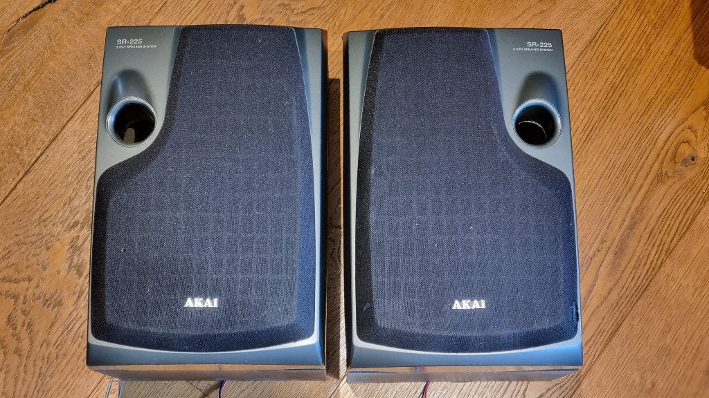 Akai SR-225 30Watt speakerset, Overige merken, Stereo speakers, Gebruikt, Ophalen of Verzenden