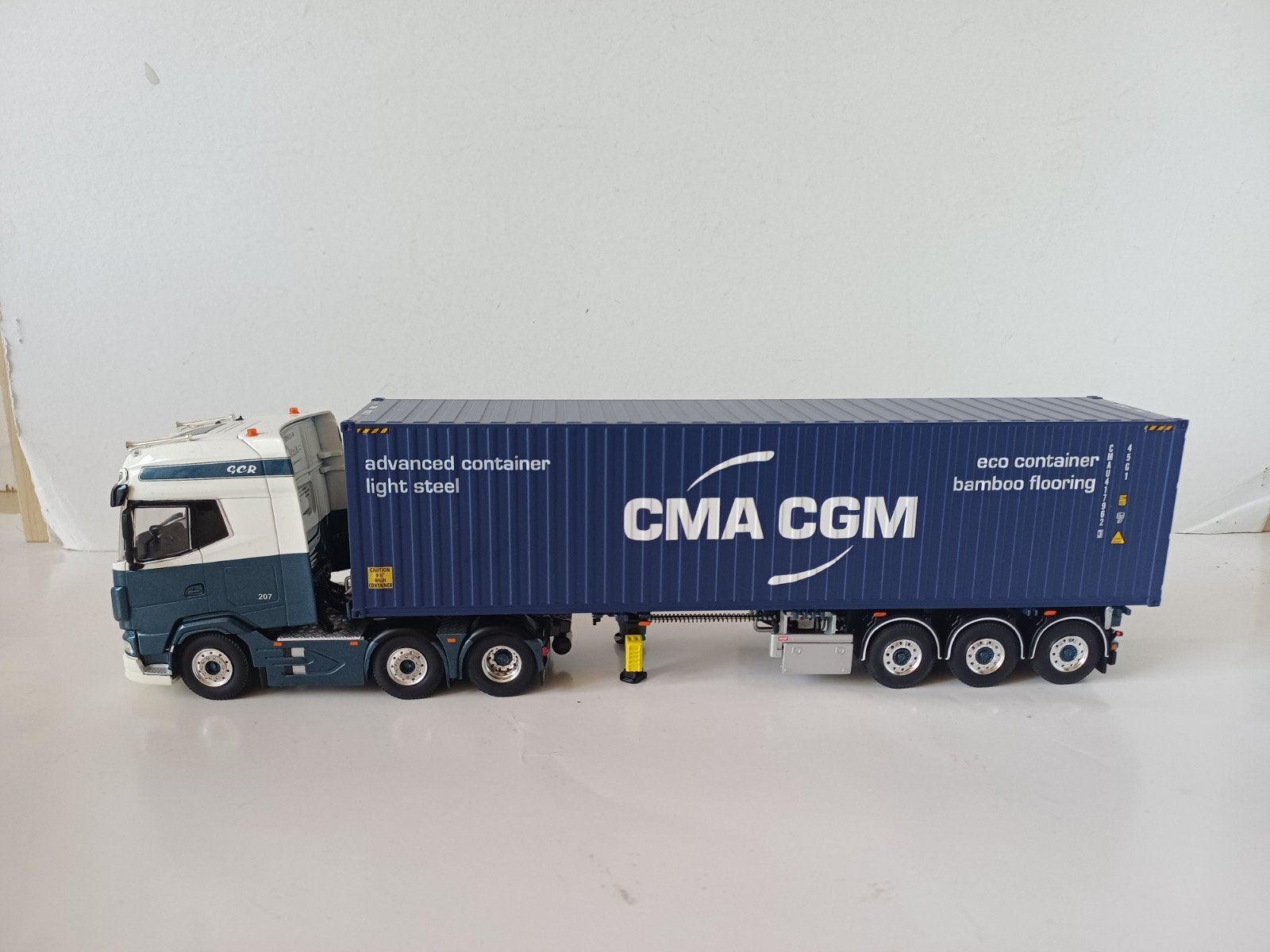 DAF XG+ 6x2 with 3-axle twin steer flex container trailer +, Ophalen of Verzenden, Bus of Vrachtwagen, Wsi