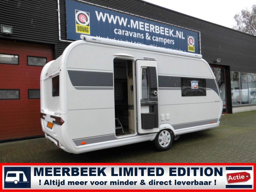 Hobby De Luxe 460 SFF +MOVER +LUIFEL +AIRCO ETC, Caravans en Kamperen, Caravans, Schokbreker, Hobby, Treinzit, Tot en met 3