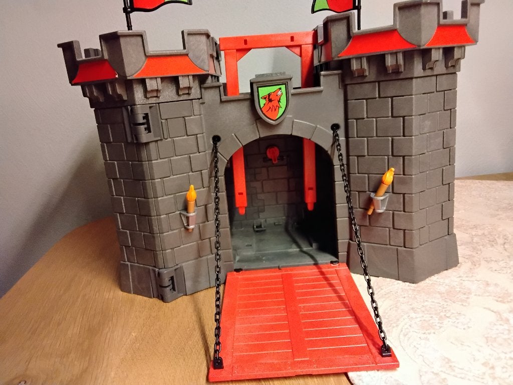 Playmobil 4440 meeneemkasteel met extra's, Gebruikt, Complete set, Ophalen of Verzenden, Kasteel/Fort