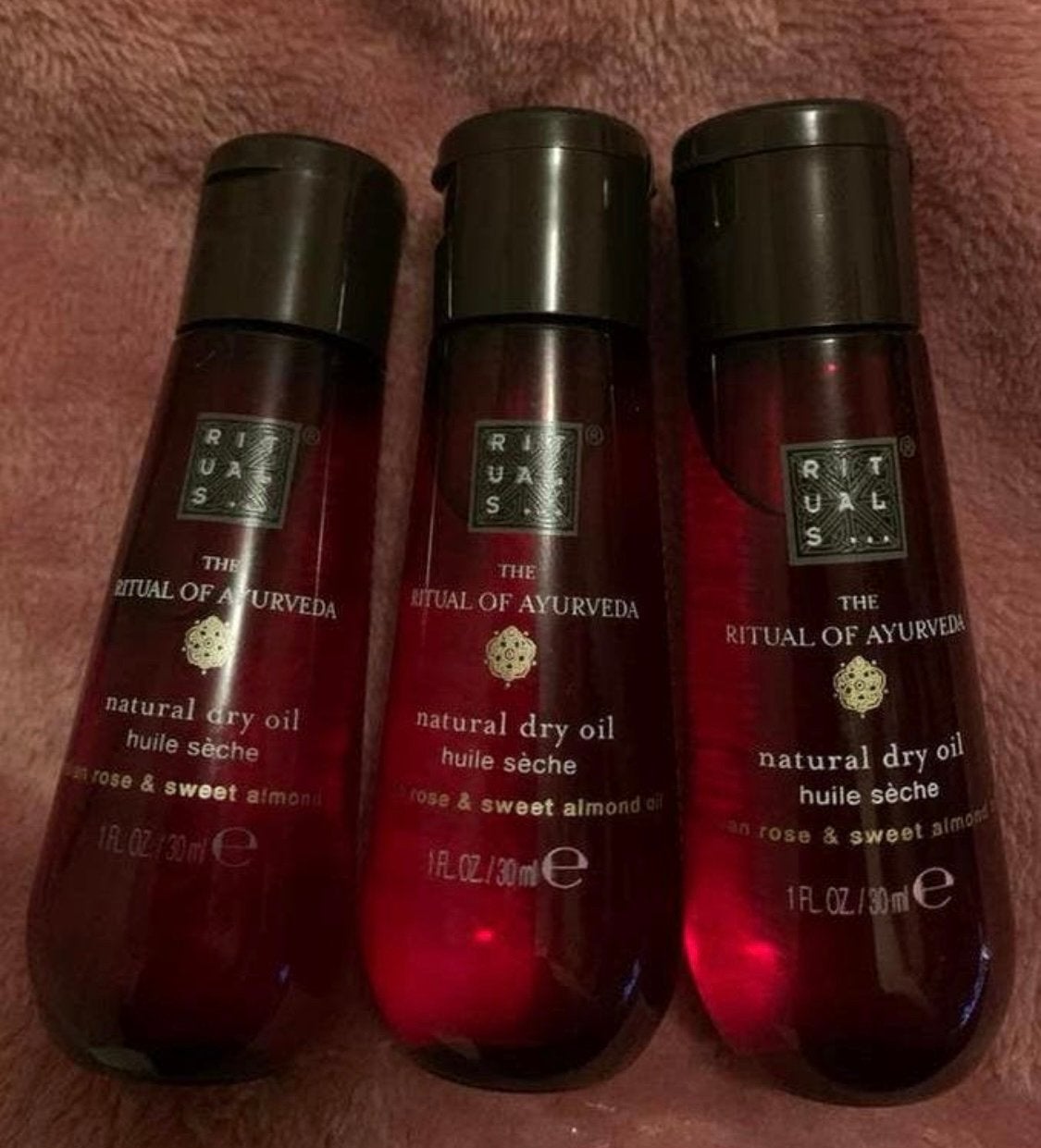 Rituals Ayurveda natural Dry oil 3 x 30ML, Ophalen of Verzenden, Nieuw, Bodylotion, Crème of Olie