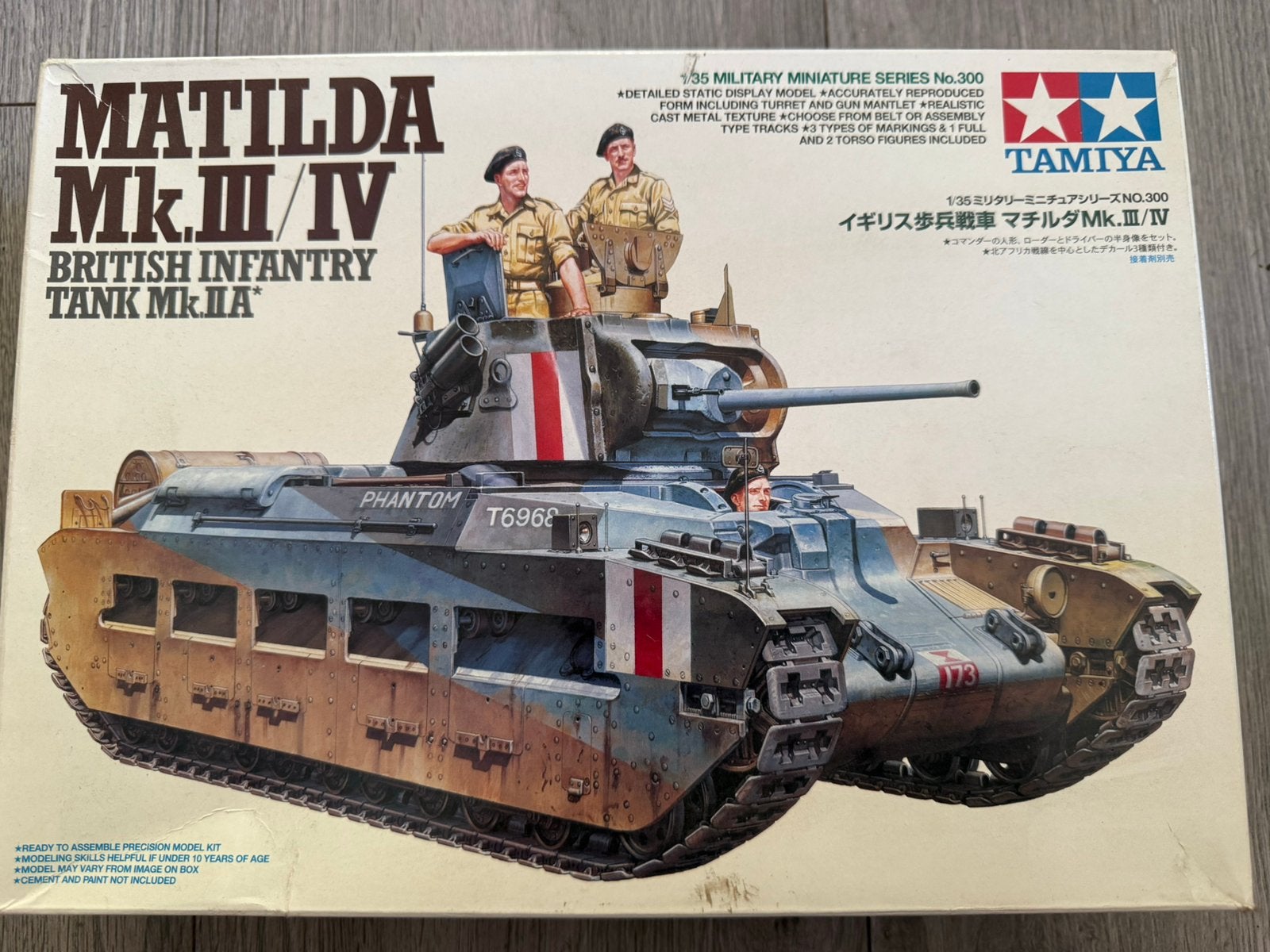 Tamiya 1/35 Matilda Mk III/IV ‘tank’ (35300), Ophalen of Verzenden, Zo goed als nieuw, 1:32 tot 1:50