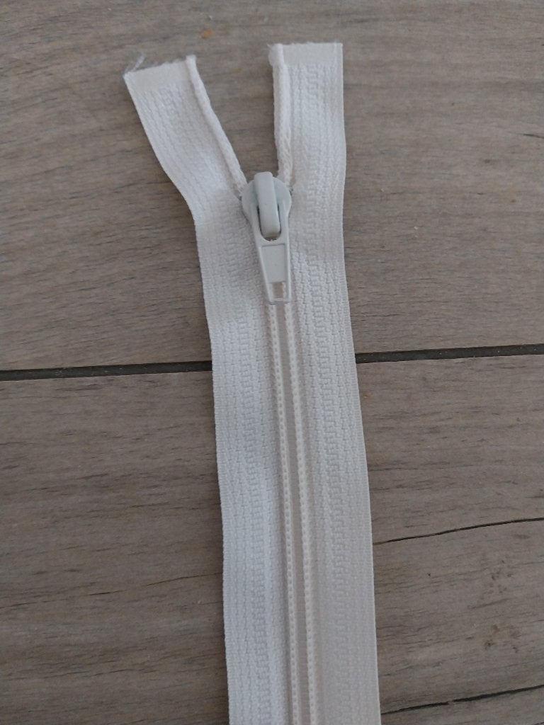 Deelbare rits 85 cm licht beige NIEUW, Hobby en Vrije tijd, Ophalen of Verzenden, Nieuw, Rits of Sluiting
