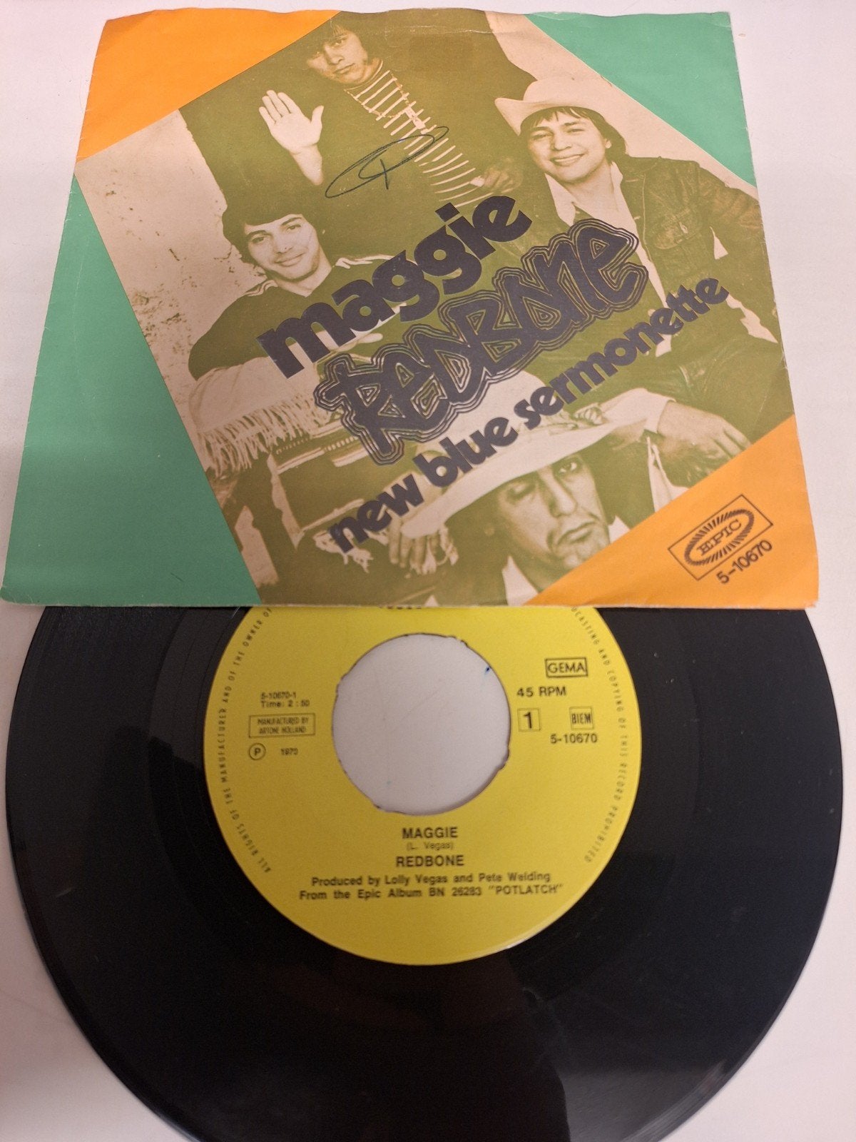 Redbone - Maggie, 1970., Fotohoes, Verzenden, 7 inch, Pop