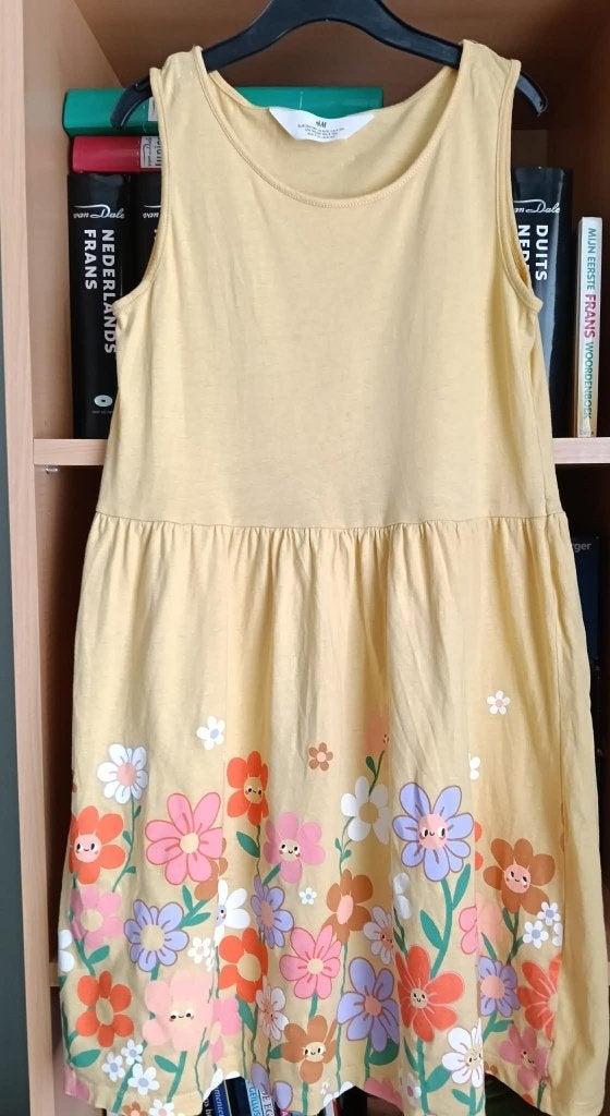 jurk zomer maat 134 bloemenjurk, Kinderen en Baby's, Kinderkleding | Maat 134, Meisje, H&M, Ophalen of Verzenden, Zo goed als nieuw