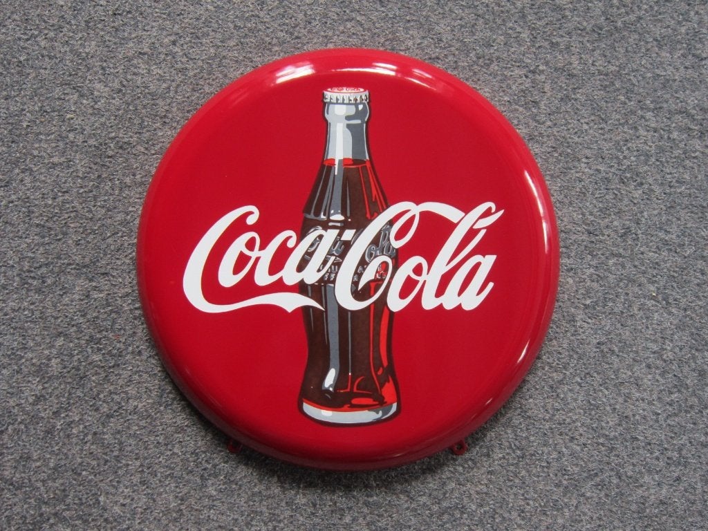 COCA COLA EMAILLE RECLAMEBORD, Verzamelen, Merken en Reclamevoorwerpen, Ophalen, Zo goed als nieuw, Reclamebord