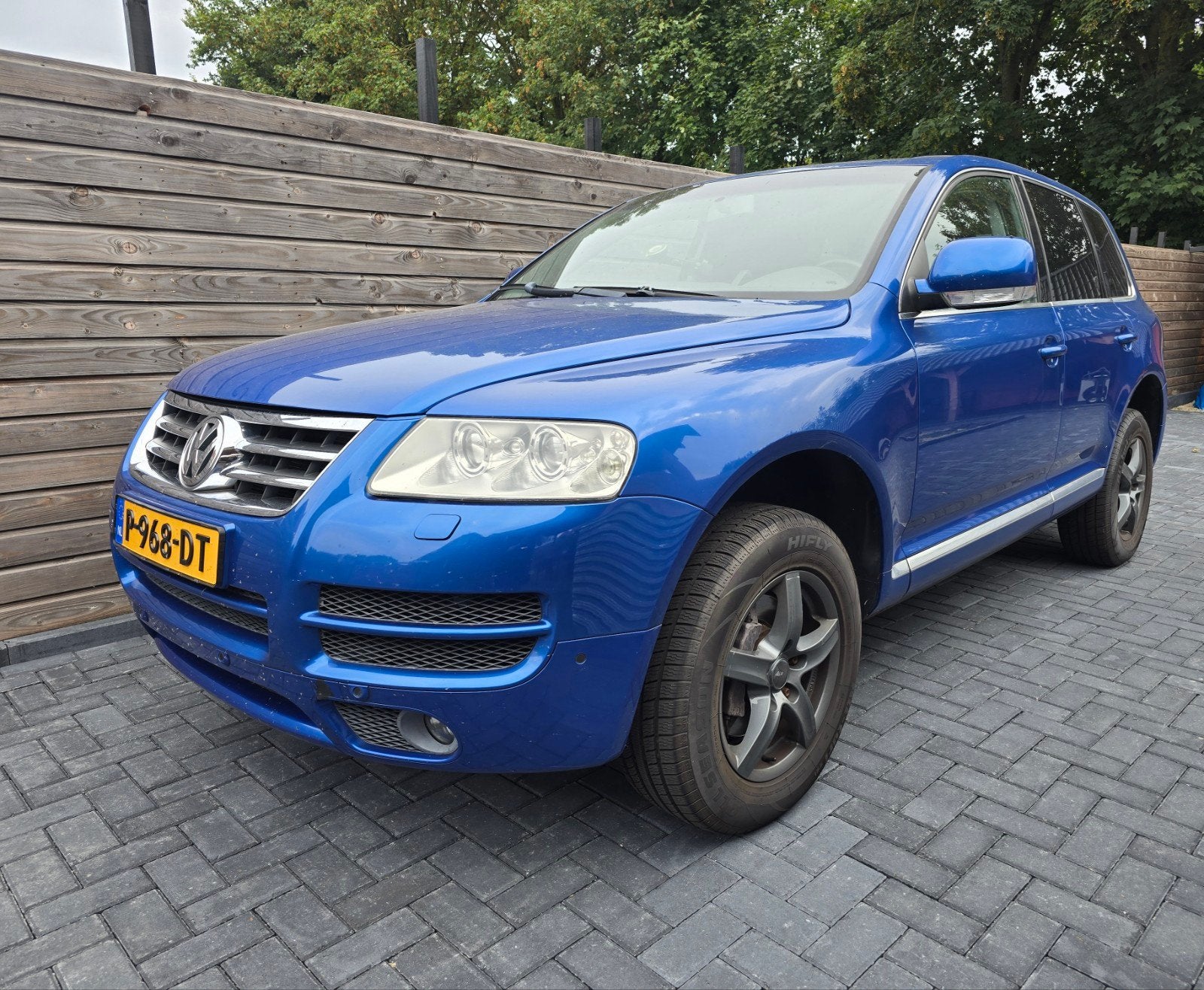 Volkswagen Touareg 3.2 V6 2004 Blauw, Automaat, 3189 cc, Blauw, Leder