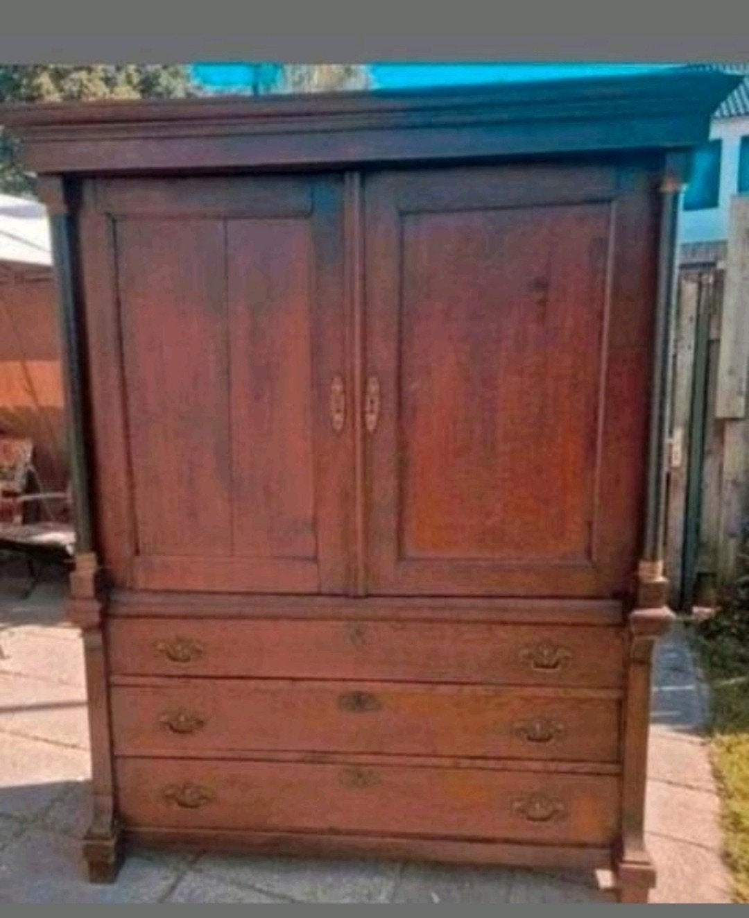 antieke kabinet, Ophalen