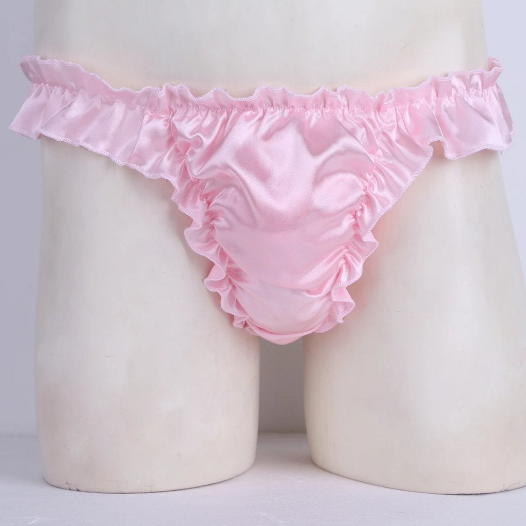 Roze sissy heren string, Kleding | Heren, Ondergoed, Slip, Roze, Verzenden