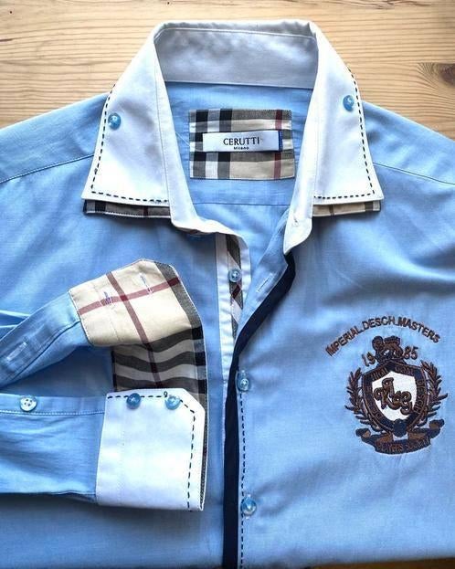 Cerutti Milano overhemd maat L, Ophalen of Verzenden, Nieuw, Blauw, Halswijdte 41/42 (L)
