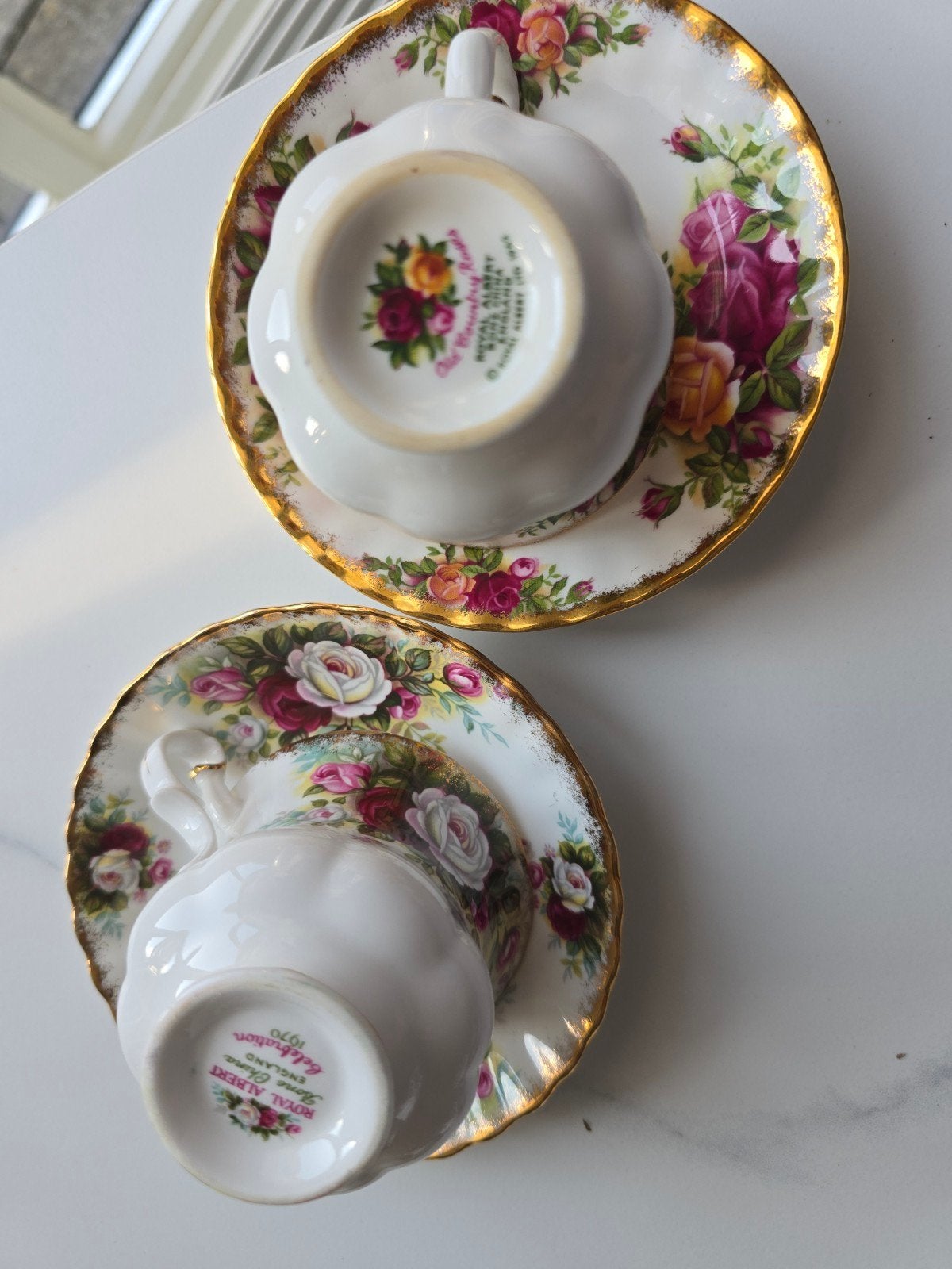 Royal Albert Old Country Roses theekopjes met schotels, Ophalen of Verzenden