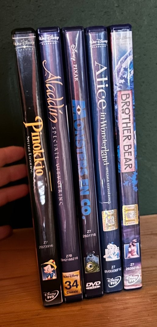 Disney Classics DVD’s - 5 stuks, Gebruikt, Animatie, Nederlands, Ophalen of Verzenden